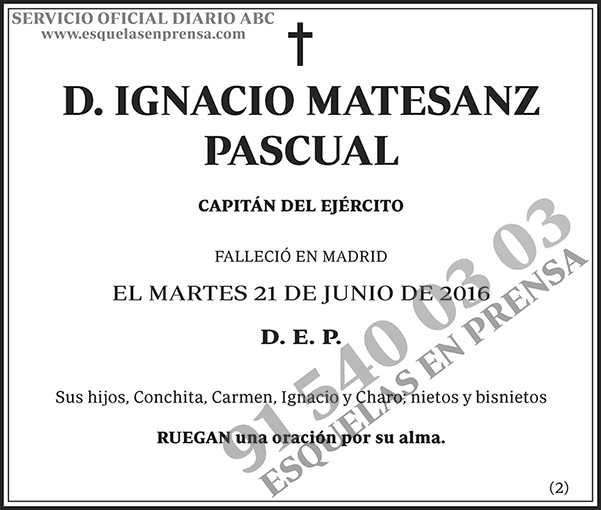 Ignacio Matesanz Pascual